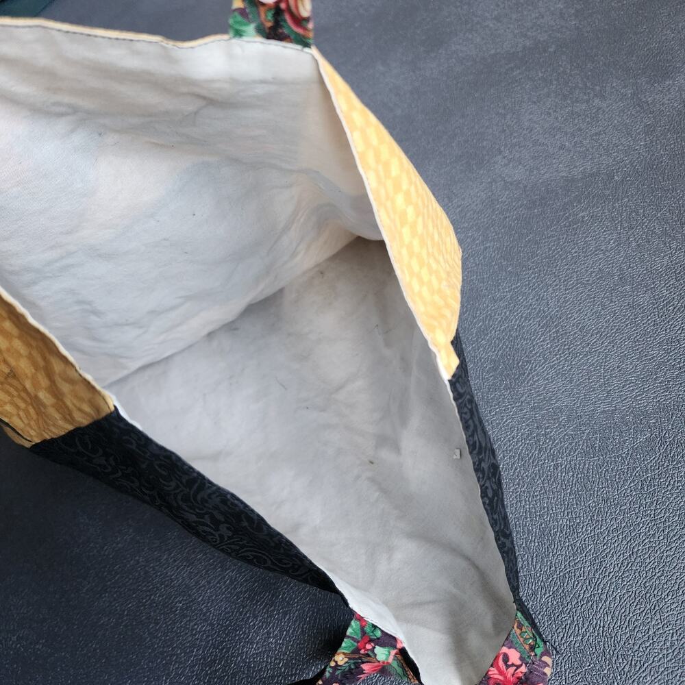 Y2k Abstract Patterned Canvas Tote Hand Bag - image 4